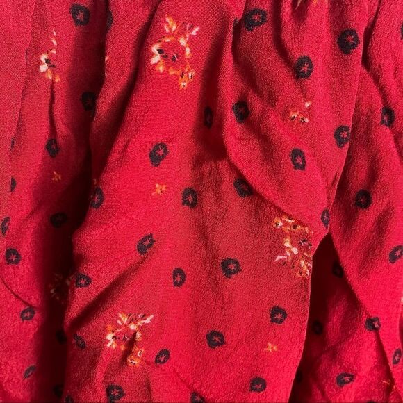 NWT Free People drop waist ruby cosmo puff sleeve dress - Picture 4 of 13